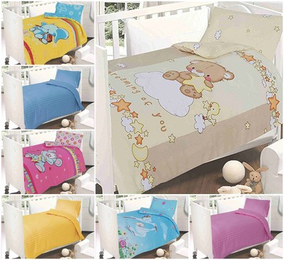 250 Tc Cotton Satin Sateen Junior Toddler Cot Bed Duvet Cover Sets