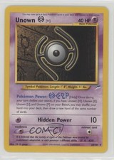 Unown (H) Pokemon Neo Destiny #28 2002 on eBay