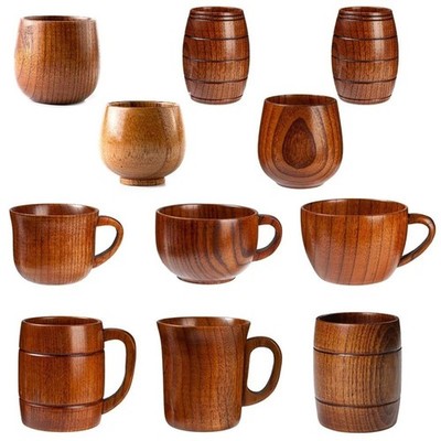 Natur Holz Tasse Holz Kaffee Tee Bier Saft Milch Wasser Becher Holz Kaffeetasse