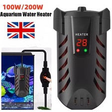 100-200W Aquarium Water Heater Aqua Fish Tank Thermosafe LCD Digital Submersible