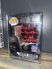 Signed Funko Pop Darth Vader hayden christens...