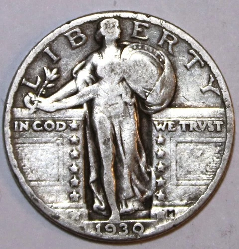 1929-P Standing Liberty Quarter - About Good - #9779D