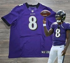 2018 NEW AUTHENTIC LAMAR JACKSON  RAVENS NIKE PRO MODEL JERSEY 52 2XL ROOKIE
