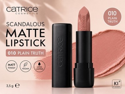 Catrice Scandalous Matte Lipstick Lippenstift 010 Plain Truth nude hell 3,5 g
