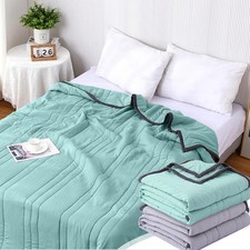 Summer Cooler Quilt, Ice Blanket for Sleeping, Double Sided Cold Effect Blanket