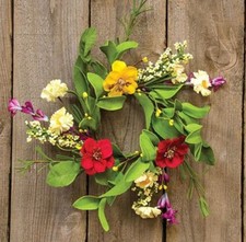 3-1/2" Hibiscus Floral Wreath Decor