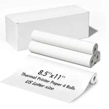 US Letter Size Quick-Dry Thermal Printer Paper 8.5''x11'' A4 thermal paper ro...