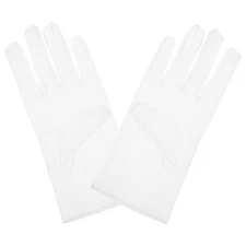 White Kids Gloves for Costume Play Dress Up Dance Party Events
