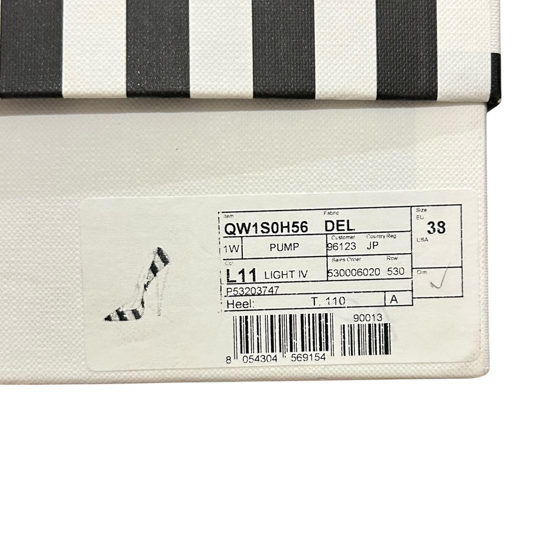 VALENTINO GARAVANI High Heels Pumps Size 38 White Black Excellent Condition thumbnail 10