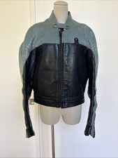 Vintage 80s Bmw Motorrad Leather Motorcycle Jacket Gray Navy Size L West Germany Vintage 80s Bmw Motorrad Leather Motorcycle Jacket Gray Navy Size L West Germany