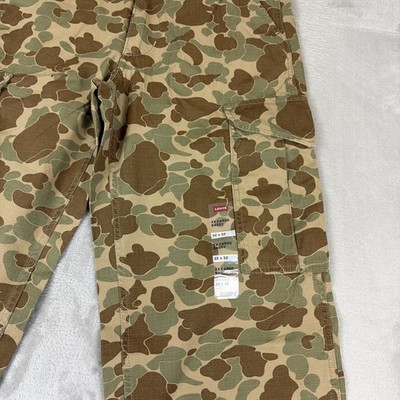Levis XX Cargo Camouflage Baggy Pants Men's 32x32 Duck Camo