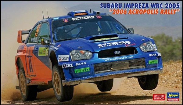 Hasegawa 1/24 Kit Impreza Wrc 2005 2006 Acropolis Rally Statisches Modell-image