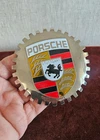 AUTOMOBILE CAR RADIATOR BADGE # PORSCHE STUTTGART