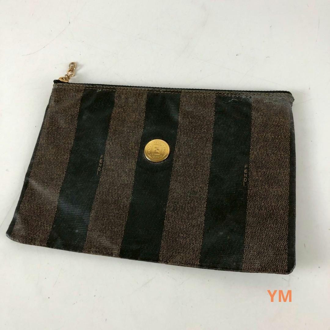 FENDI Pecan Pattern Pouch Small Accessory Bag Lad… - image 1