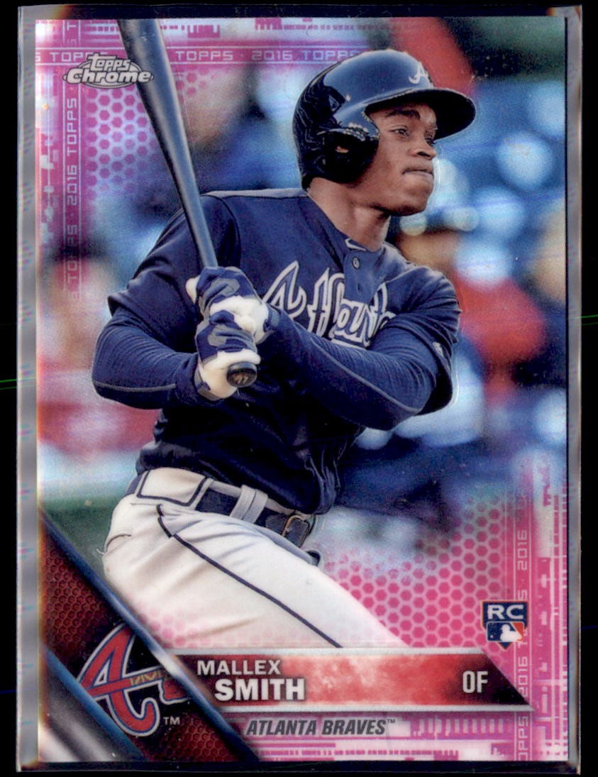 2016 Topps Chrome Pink Mallex Smith Braves 108 RC