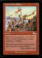 Last-Ditch Effort LP Light Play Urza's Legacy MTG [8849]
