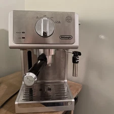 DeLonghi ECP3630 Manual Espresso Machine Cappuccino Maker - Silver, Pre-owned
