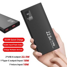 Portable Power Bank External Battery Huge Capacity 950000mAh 2 USB Fast Charger