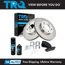 TRQ Front Brake Pad & Rotor Kit Fits 1999 Nissan Maxima
