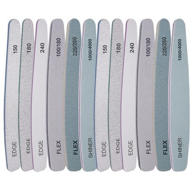 Professional Nail Files and Buffers 12 Pcs Multi-Grit Complete Care Kit