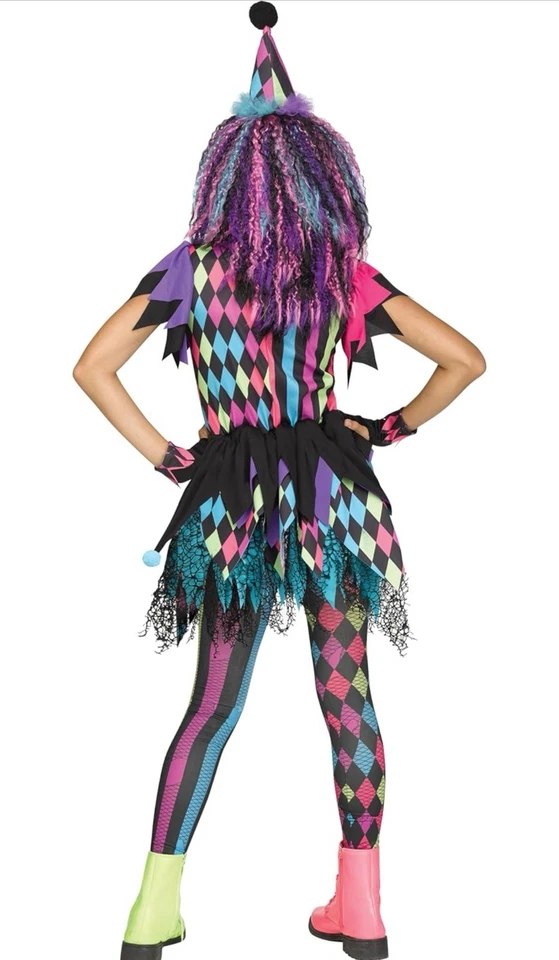 Vestido Disfraz Halloween Payaso Circo Retorcido Niño Niñas XL (14-16) Foto 3 de 4