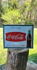 Coca Cola soda Advertising vintage porcelain sign Bottles Fountain