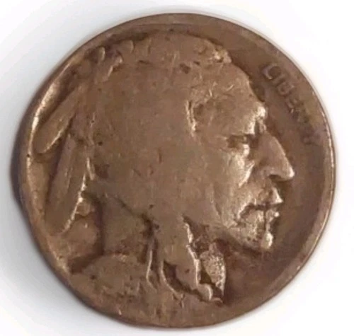 1919-P Buffalo Nickel Five Cent Coin Full Liberty- Free Post & Tracking