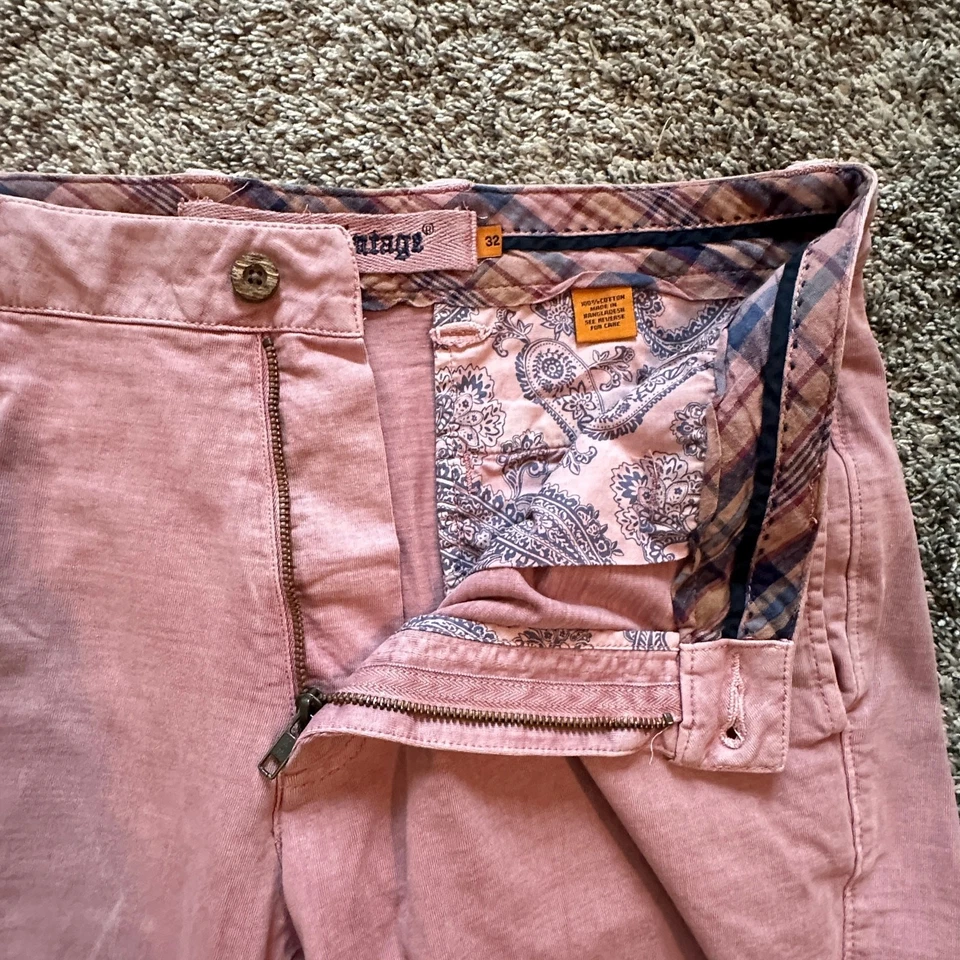 Pantalones Cortos TAILOR VINTAGE Rosa 100% Algodón Talla 32 Preppy Informales Clásicos Cómodos Foto 2 de 4