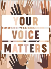 Your Voice Matters Printable Wall Art Classroom Art Metal Tin Sign Poster Wall P