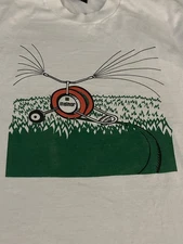 VINTAGE 90s Melnor Lawn Mower Grass Is Greener T-Shirt Screen Stars Best XL