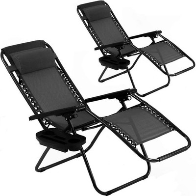 Zero Gravity Chair Patio Chair Lounge Chair Chaise 2 Pack Outdoor Folding