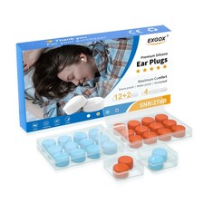 14 Pairs Silicone Ear Plugs for Sleeping Noise Cancelling Reusable Moldable W...