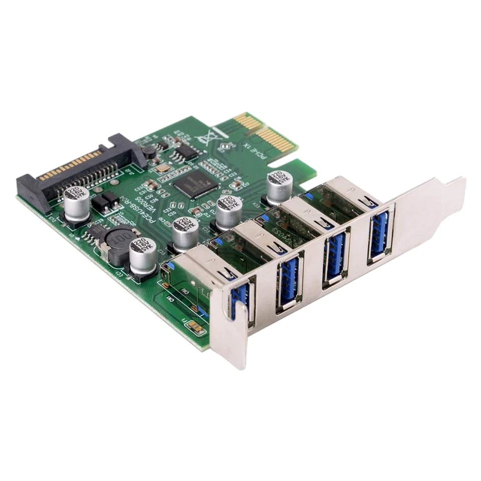 Low Profile 4 Ports PCI-E to USB 3.0 HUB PCI Express Expansion Card Adapter8682 - Image 4 of 4