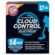 Platinum Cloud Control Clumping Cat Litter 37 lb Premium Odor Absorb Litter