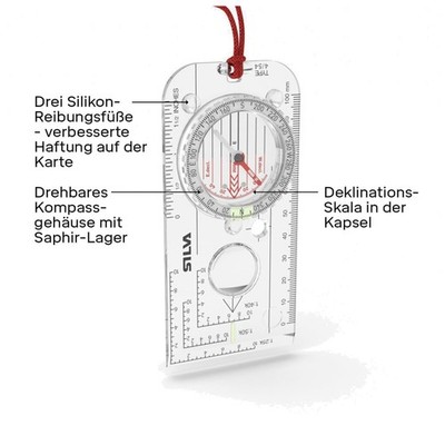 Professional Grade Map Compass - Silva Expedition 4 Series