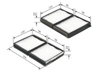 Bosch 1 987 432 117 Filter, Innenraumluft For Mazda