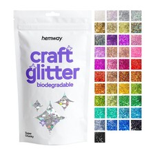 Hemway Biodegradable Bio Eco Friendly Glitter Cosmetic Safe SUPER CHUNKY 1/8"