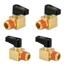 4 PCS Brass Air Compressor Drain Valve 1/4 Inch NPT Male Thread Tank Plug