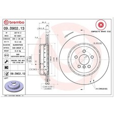 Bremsscheibe hinten links für Toyota Supra DB | 26216722