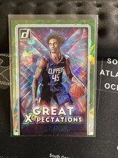 2021 Panini Donruss Great X-Pectations Holo Green Ice Keon Johnson #14 Rookie RC