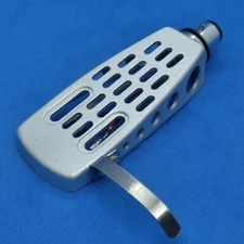 PHONO CARTRIDGE HEADSHELL FOR STANDARD "J" ARM SILVER ALMINUM MADE IN TAIWAN