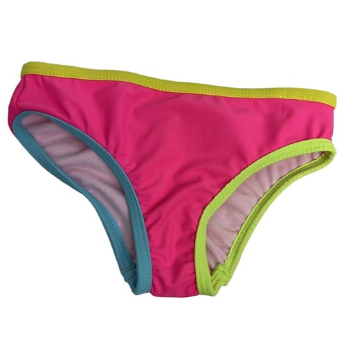 Traje de baño Wonder Nation para niñas bebé talla 12 meses rosa neón retro años 80 nuevo - Imagen 5 de 12
