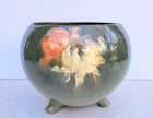 Roseville Weller Pottery Era Jardiniere Planter CHRYSANTHEMUMS Eocean Rozane