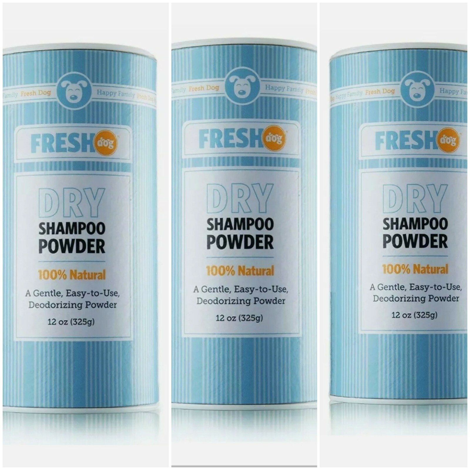 fresh dog dry shampoo powder