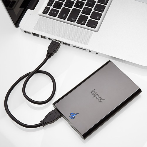 Bipra 200GB 2.5 inch USB 2.0 NTFS Slim External Hard Drive - Black - Picture 7 of 7