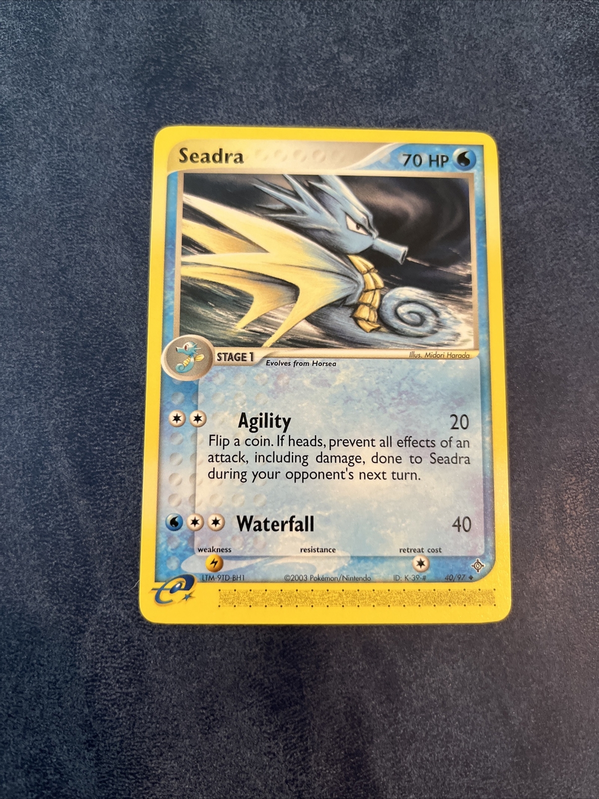 Seadra - 40/97 - EX Dragon Pokémon TCG E Reader NM 2003