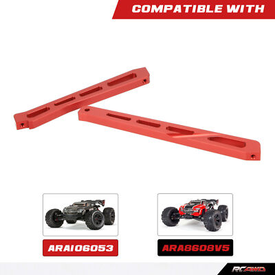 Kit Ruote Per Wheelie E Bump Stop Posteriore Per Arrma Kraton 6S BLX 1/8, Nero