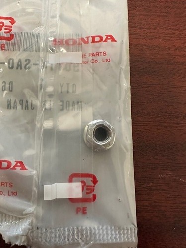 Honda part # 90114-SA0-000 Self Locking Nut (6mm) - Picture 2 of 3