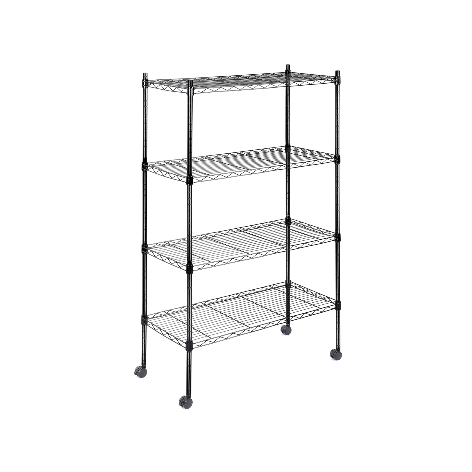 Healsmat Heavy Duty 4-Tier Shelving Units Adjustable, Wire Shelf with 800 lbs...