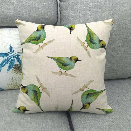 Spring Cojines Country Flower Birds Pillow Case Wild Duck Square Cushion Covers - Picture 38 of 68